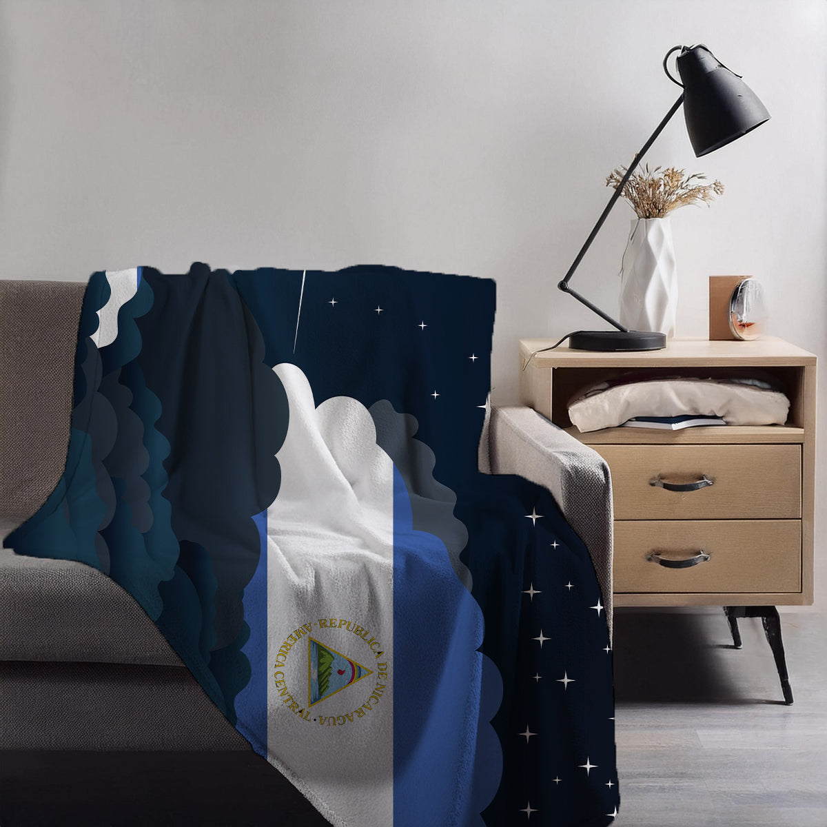 Nicaragua Night Clouds Blankets & Throws | Premium Soft Blankets | City Posters Plus