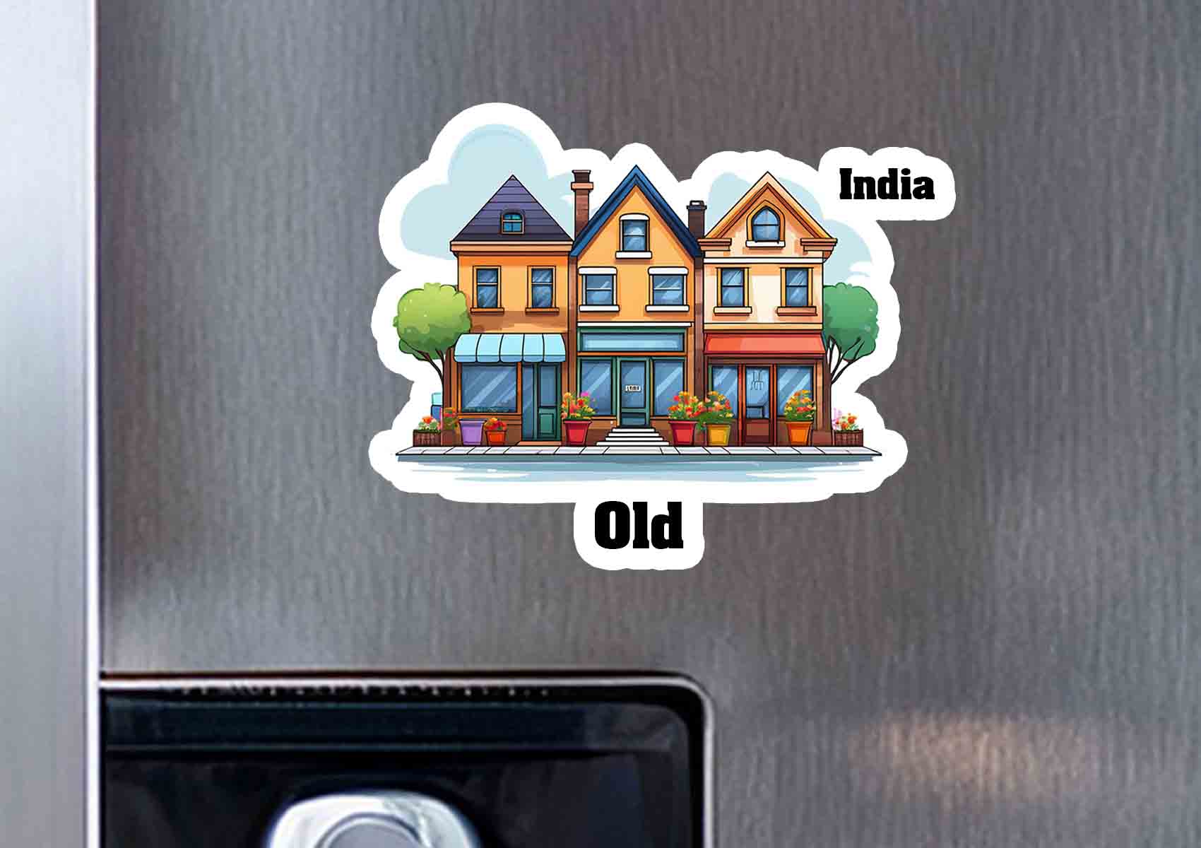 Old Three Home Office Shop Fridge Magnet