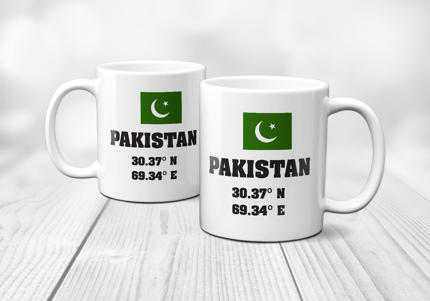 Pakistan Laitutude Longitude Mug