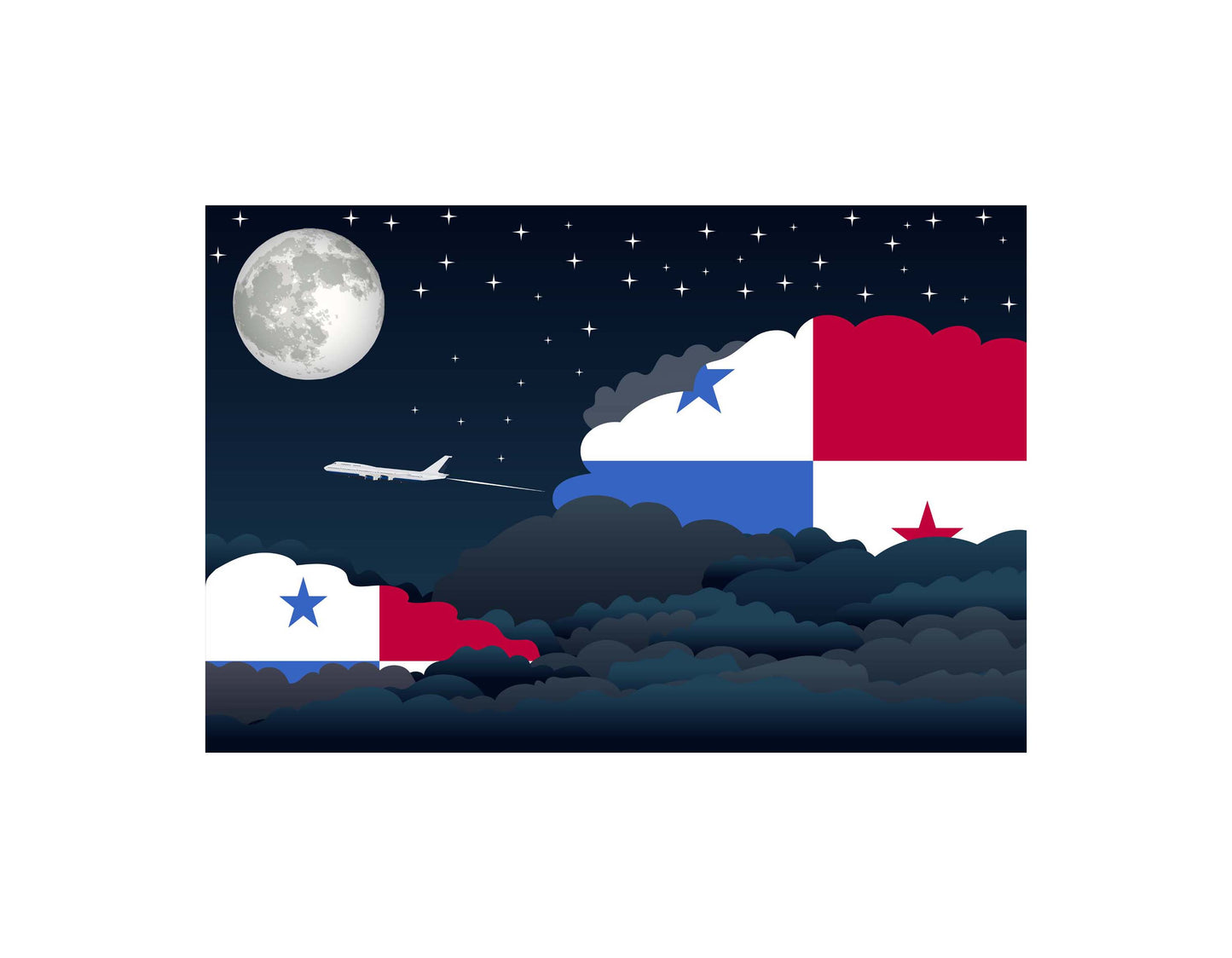 Panama Night Clouds Blankets & Throws | Premium Soft Blankets | City Posters Plus