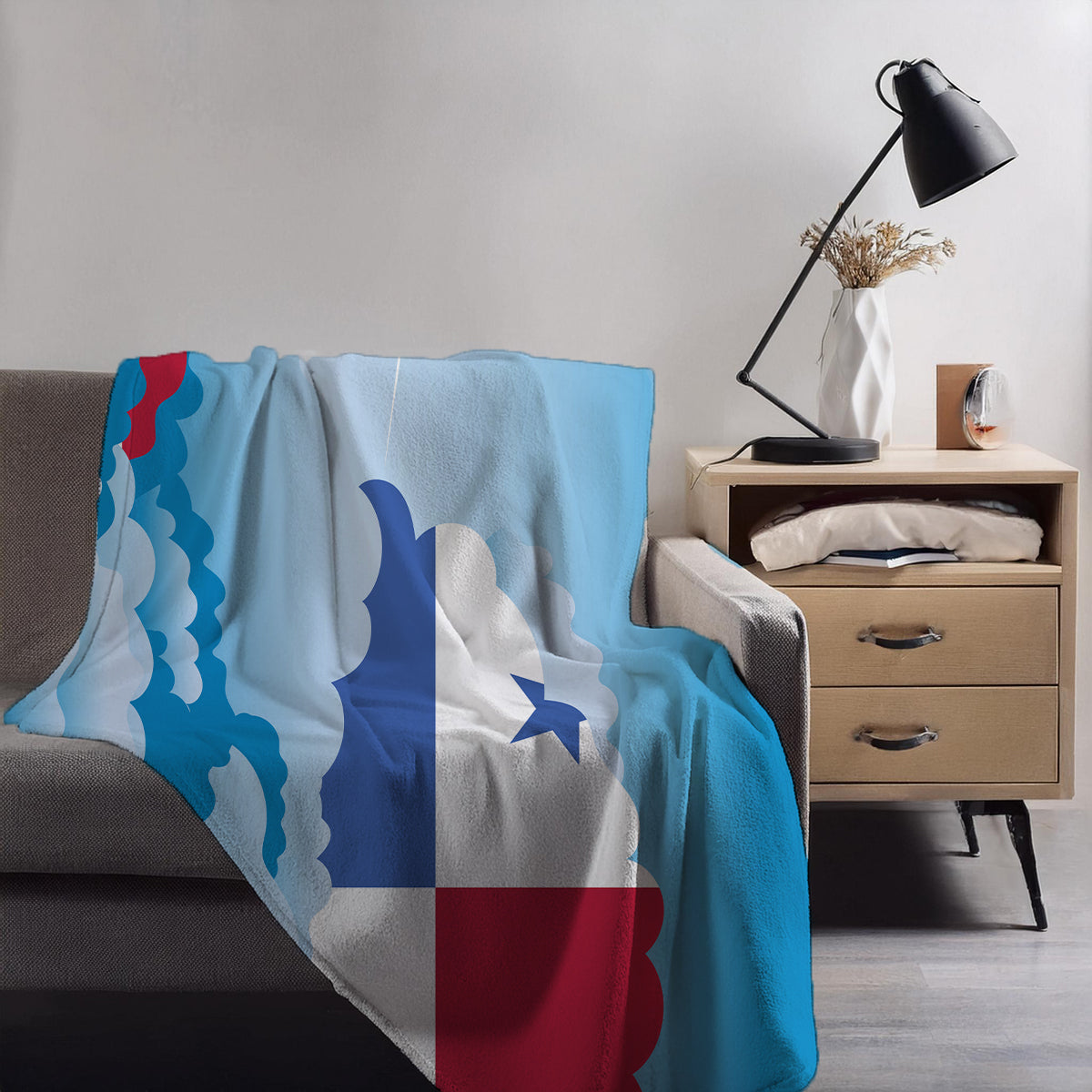 Panama Day Clouds Blankets & Throws | Soft Premium Blankets | City Posters Plus