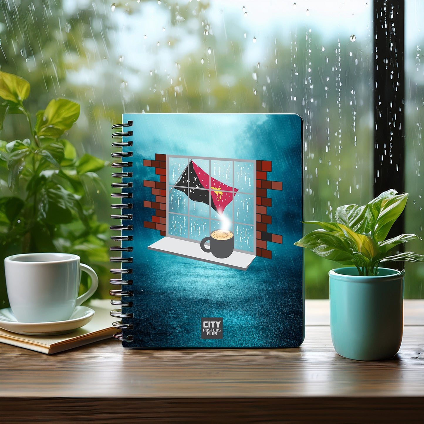 Papua New Guinea  Coffee Rain Notebook