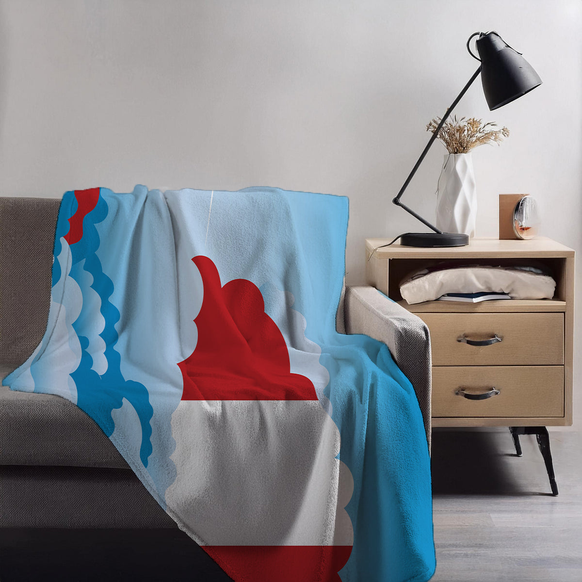 Peru Day Clouds Blankets & Throws | Soft Premium Blankets | City Posters Plus