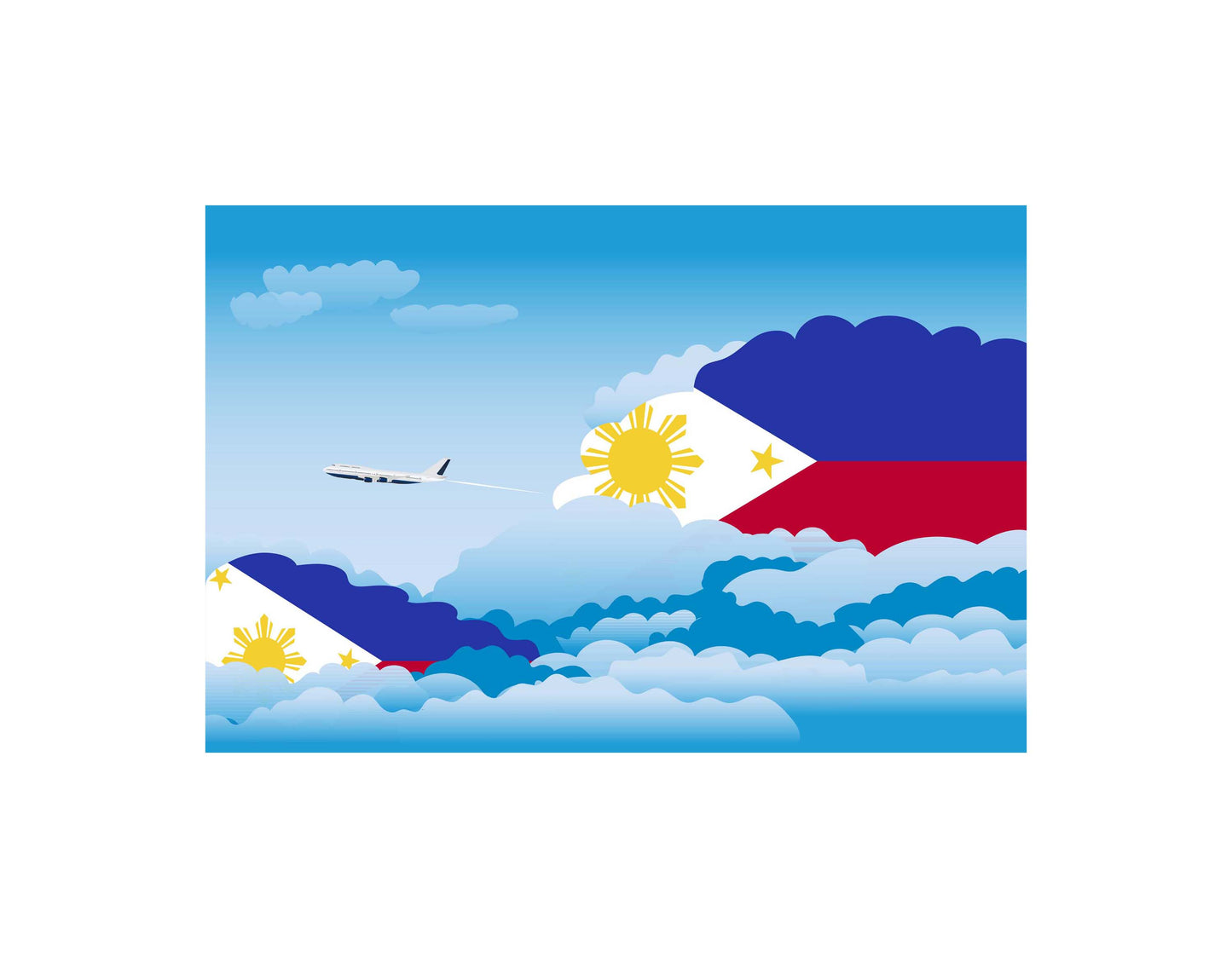 Philippines Day Clouds Blankets & Throws | Soft Premium Blankets | City Posters Plus