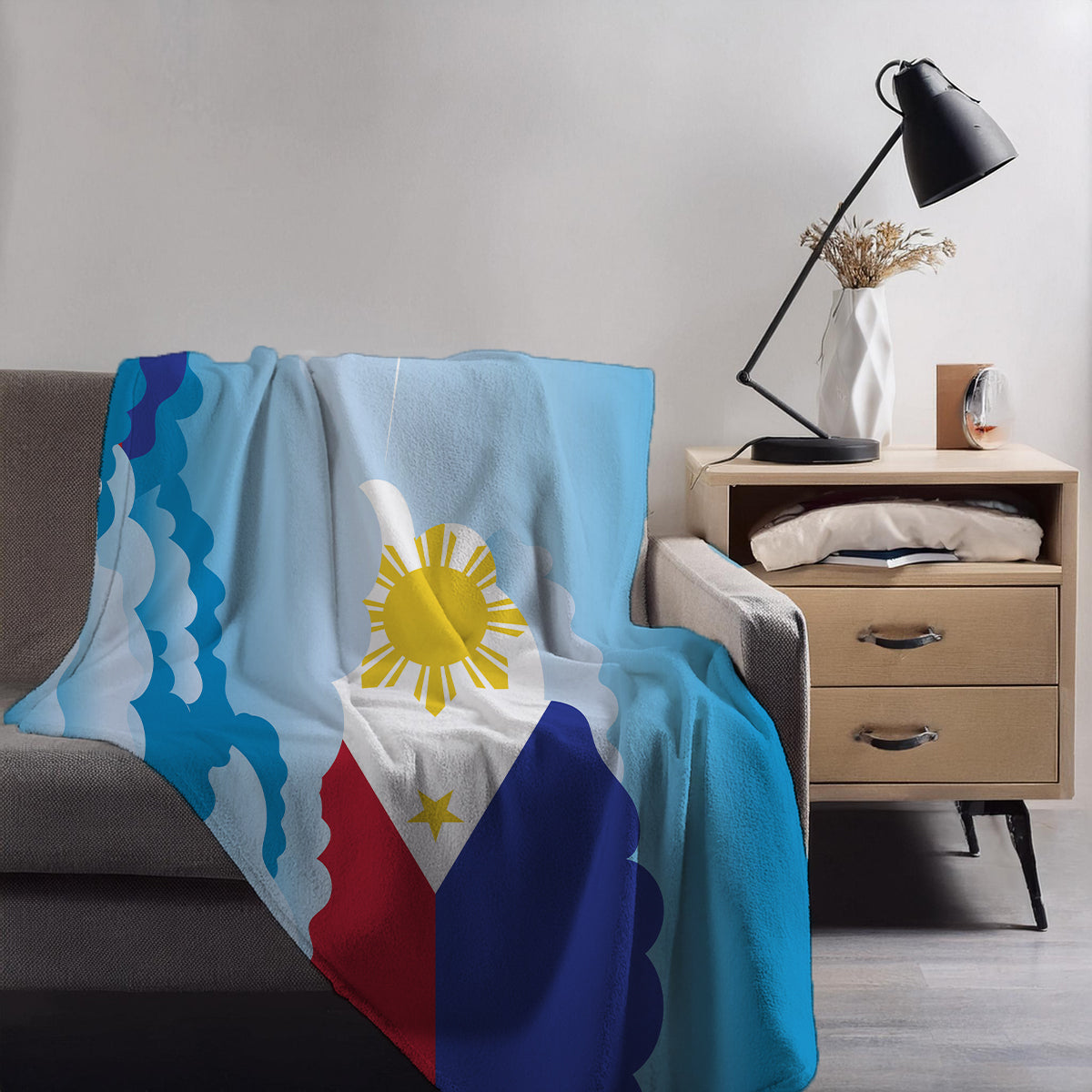 Philippines Day Clouds Blankets & Throws | Soft Premium Blankets | City Posters Plus