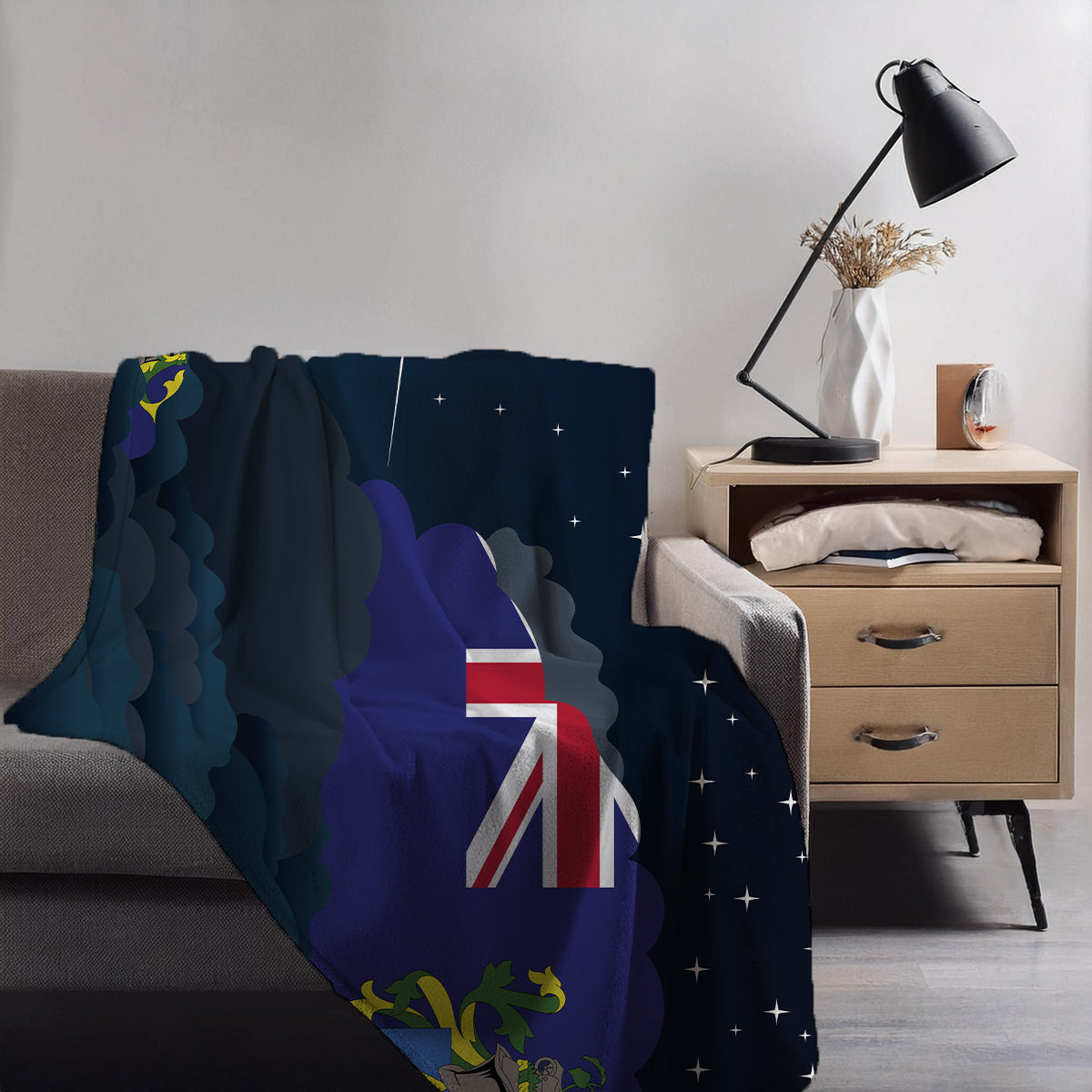 Pitcairn Islands Night Clouds Blankets & Throws | Premium Soft Blankets | City Posters Plus