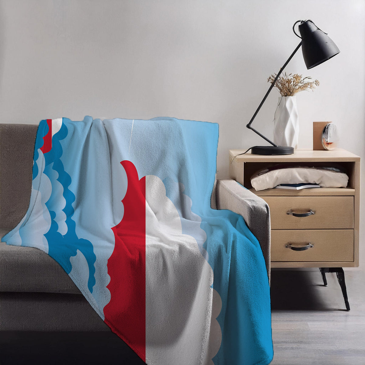 Poland Day Clouds Blankets & Throws | Soft Premium Blankets | City Posters Plus