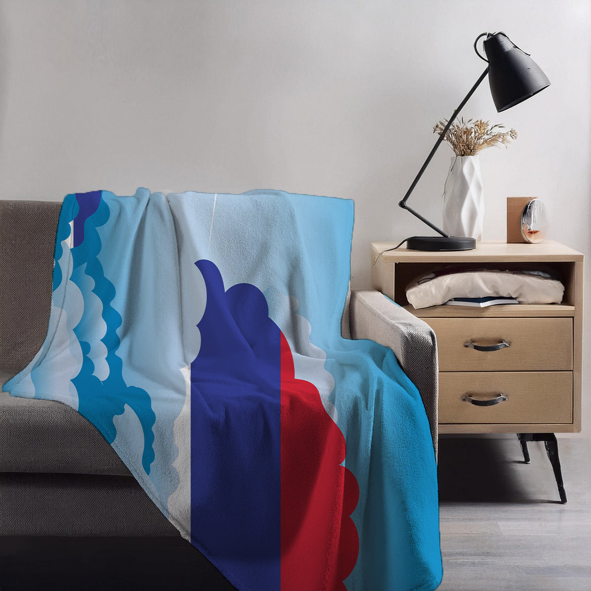 Republika Srpska Day Clouds Blankets & Throws | Soft Premium Blankets | City Posters Plus