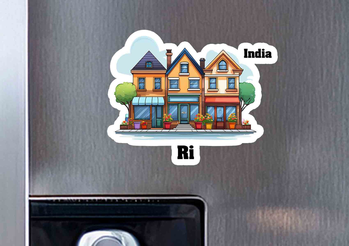 Ri Three Home Office Shop Fridge Magnet