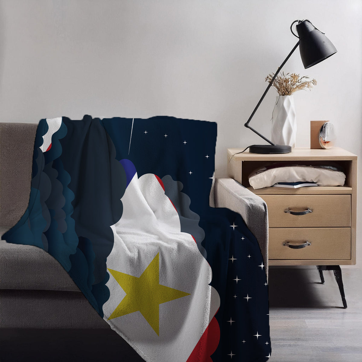 Saba Night Clouds Blankets & Throws | Premium Soft Blankets | City Posters Plus