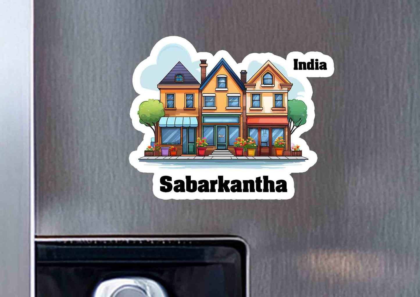Sabarkantha Three Home Office Shop Fridge Magnet
