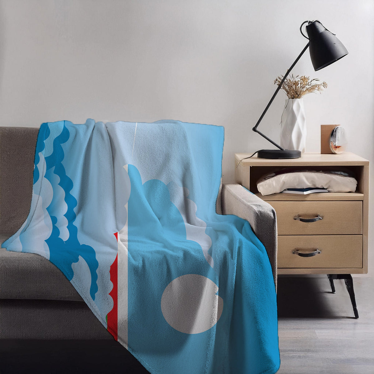 Sakha Republic Day Clouds Blankets & Throws | Soft Premium Blankets | City Posters Plus