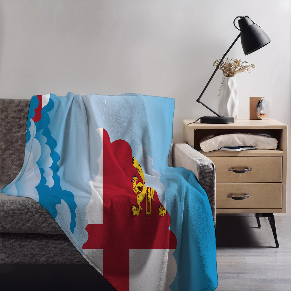 Sark Day Clouds Blankets & Throws | Soft Premium Blankets | City Posters Plus