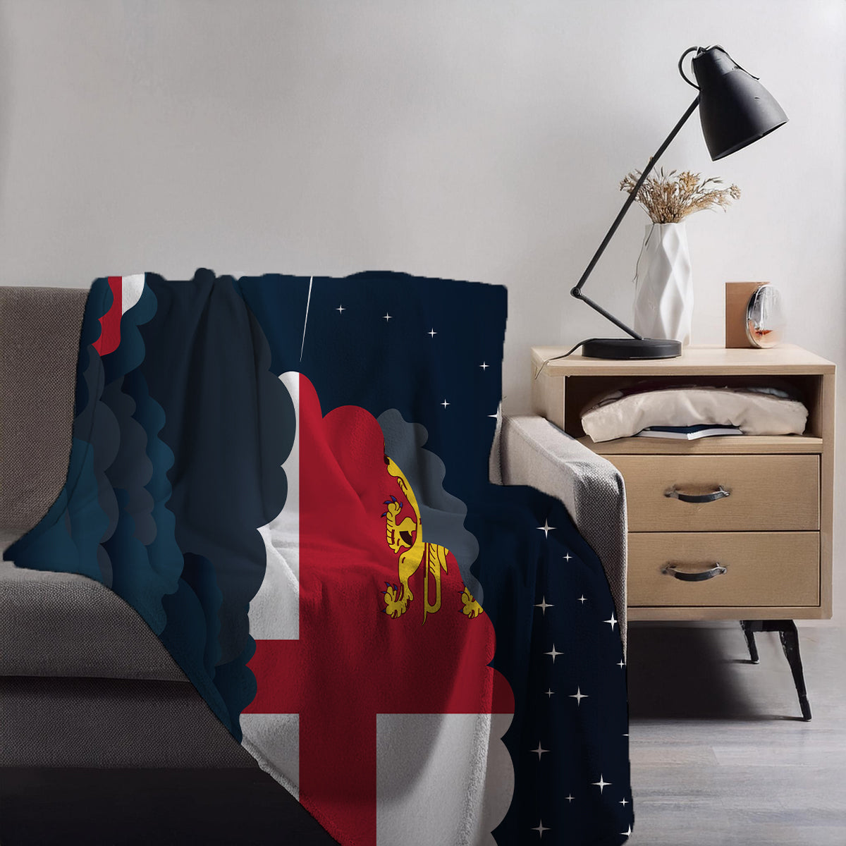 Sark Night Clouds Blankets & Throws | Premium Soft Blankets | City Posters Plus