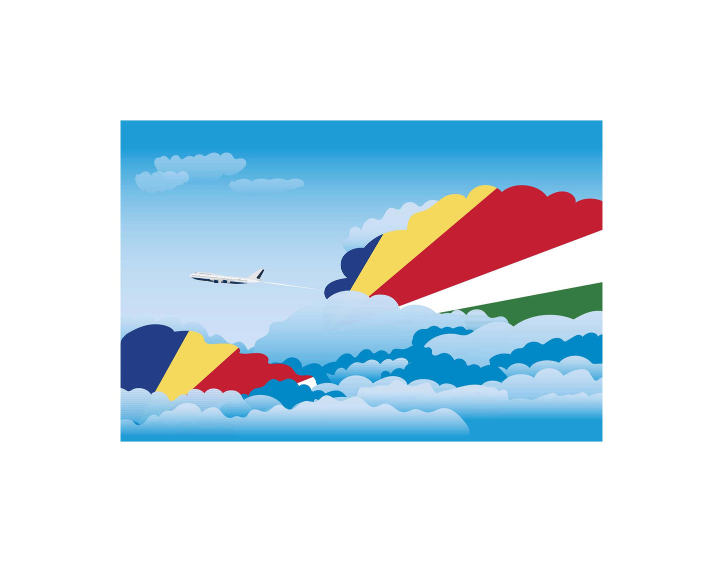 Seychelles Day Clouds Blankets & Throws | Soft Premium Blankets | City Posters Plus