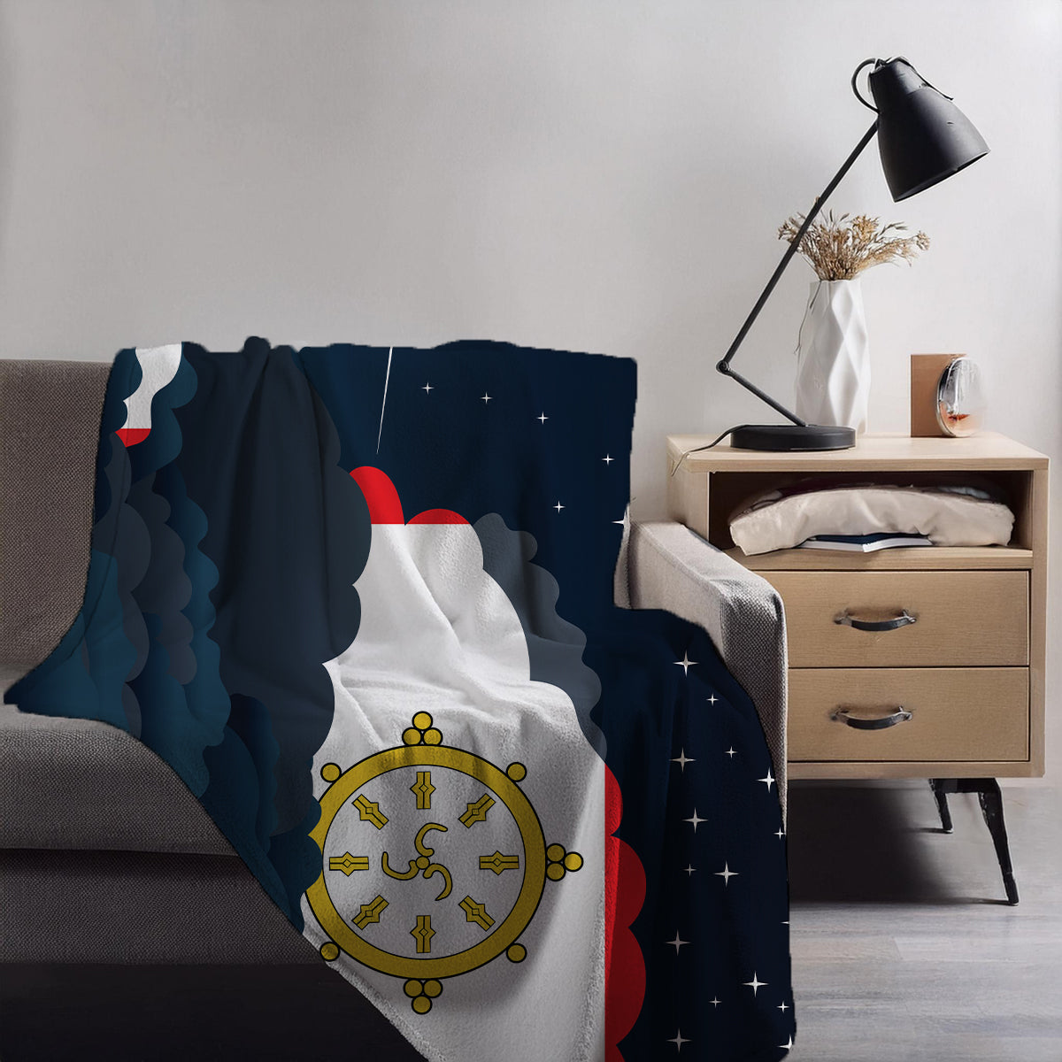 Sikkim Night Clouds Blankets & Throws | Premium Soft Blankets | City Posters Plus