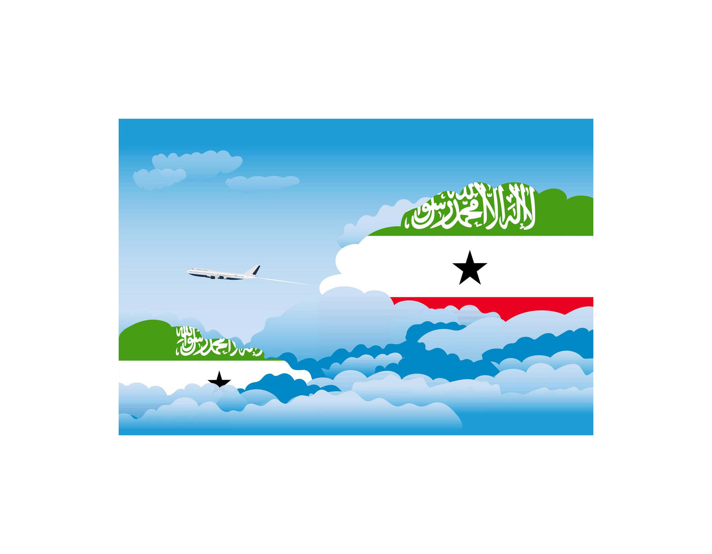 Somaliland Day Clouds Blankets & Throws | Soft Premium Blankets | City Posters Plus