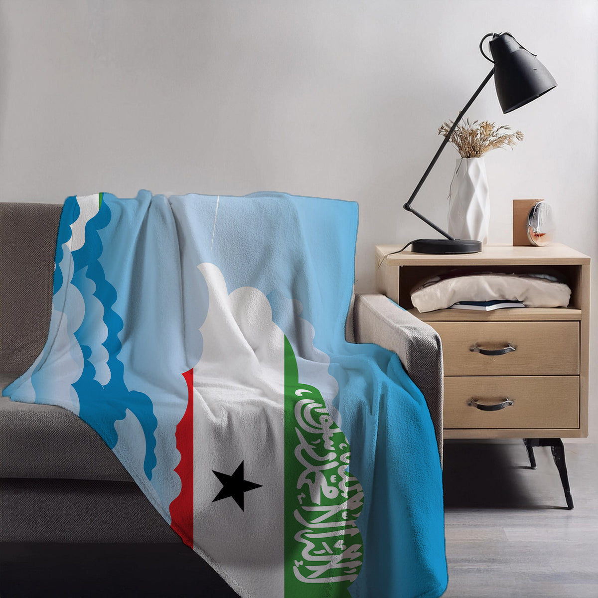 Somaliland Day Clouds Blankets & Throws | Soft Premium Blankets | City Posters Plus
