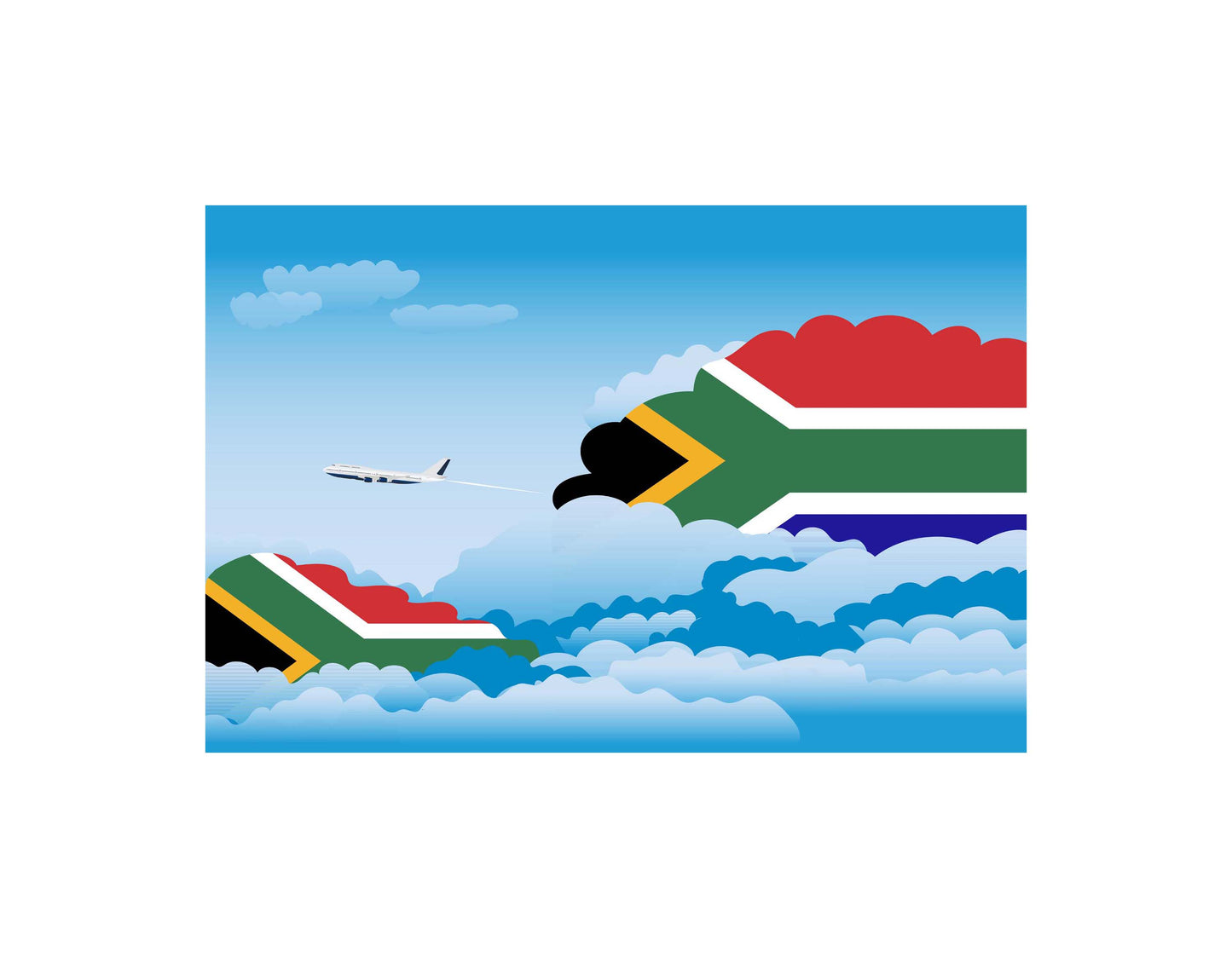 South Africa Day Clouds Blankets & Throws | Soft Premium Blankets | City Posters Plus
