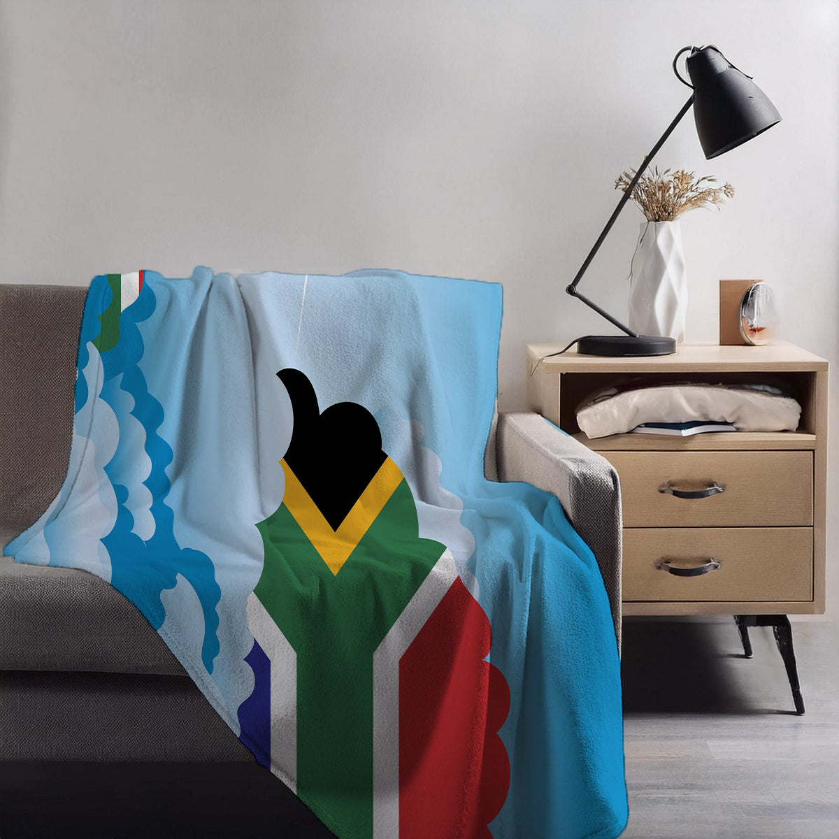 South Africa Day Clouds Blankets & Throws | Soft Premium Blankets | City Posters Plus