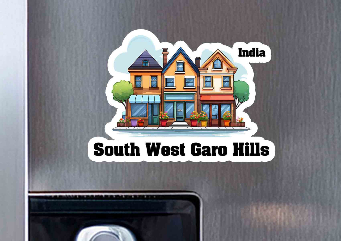 South West Garo Hills Three Home Office Shop Fridge Magnet