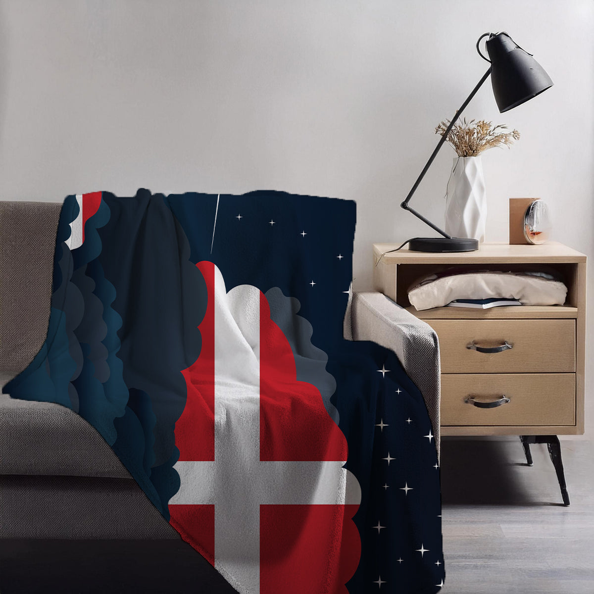 Sovereign Military Order of Malta Night Clouds Blankets & Throws | Premium Soft Blankets | City Posters Plus