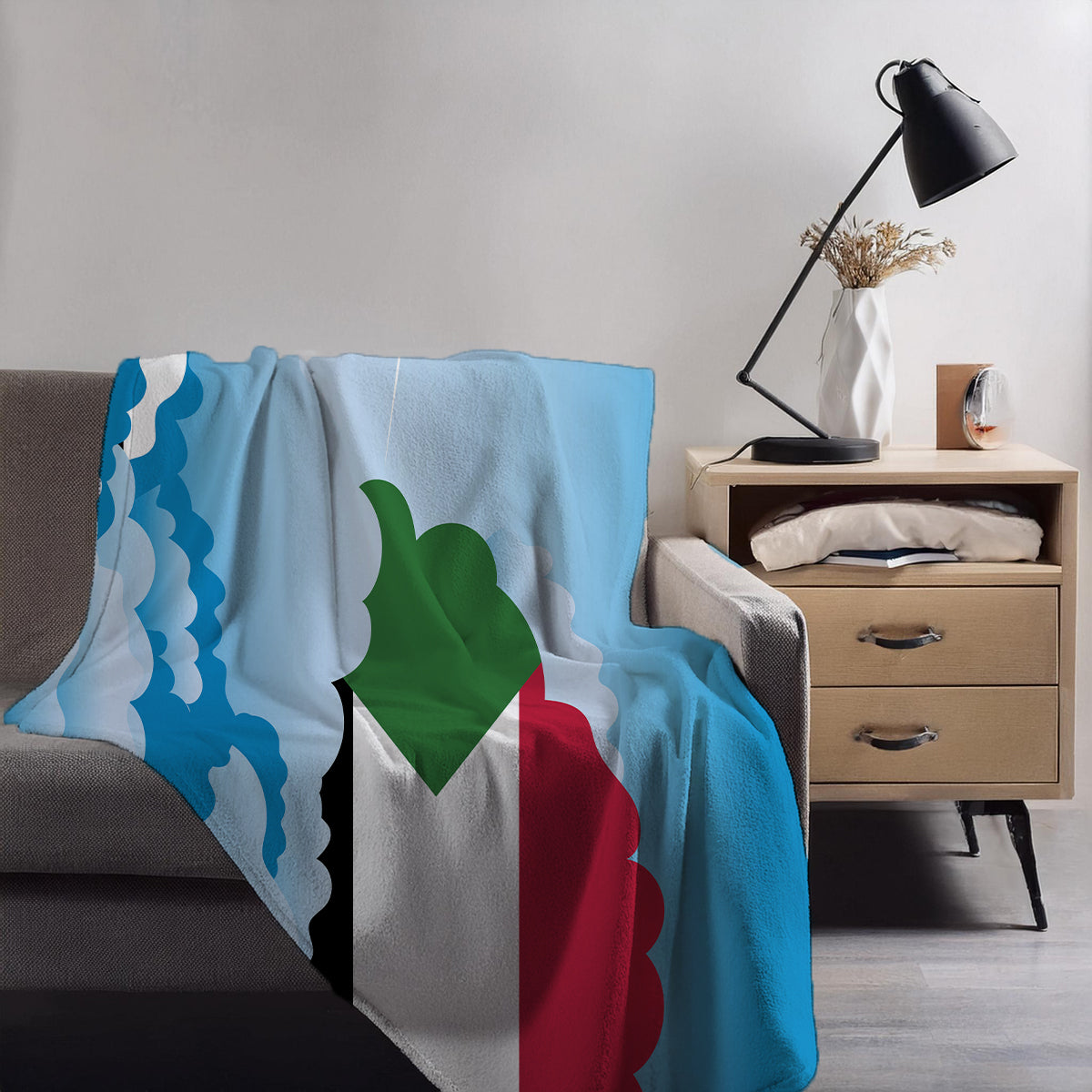 Sudan Day Clouds Blankets & Throws | Soft Premium Blankets | City Posters Plus