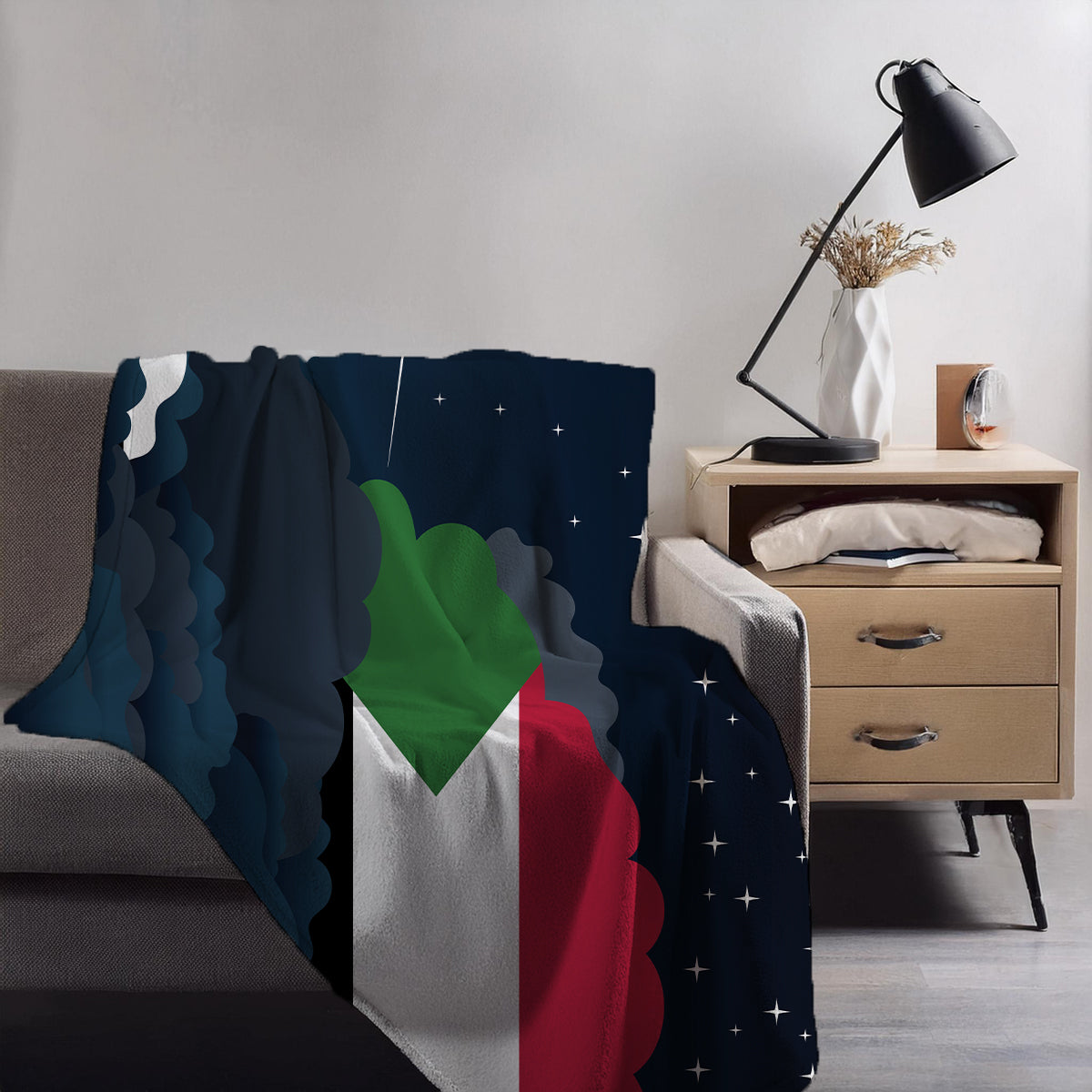 Sudan Night Clouds Blankets & Throws | Premium Soft Blankets | City Posters Plus