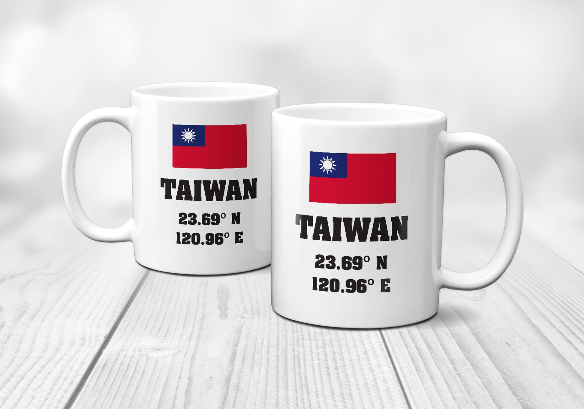 Taiwan Laitutude Longitude Mug