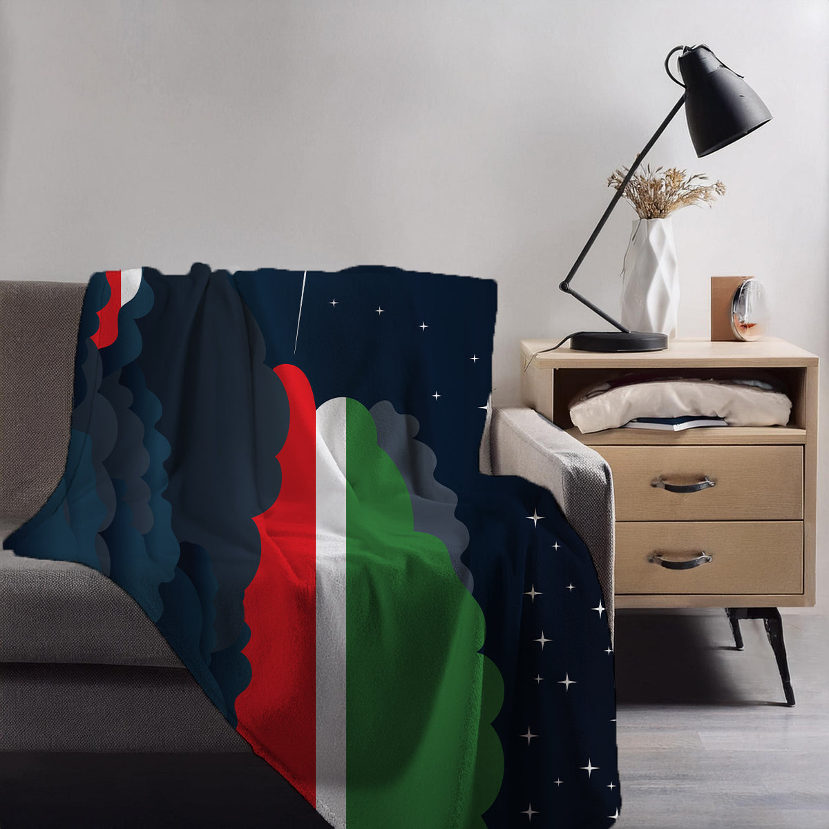 Tatarstan Night Clouds Blankets & Throws | Premium Soft Blankets | City Posters Plus