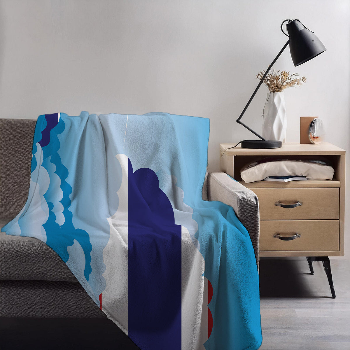 Thailand Day Clouds Blankets & Throws | Soft Premium Blankets | City Posters Plus