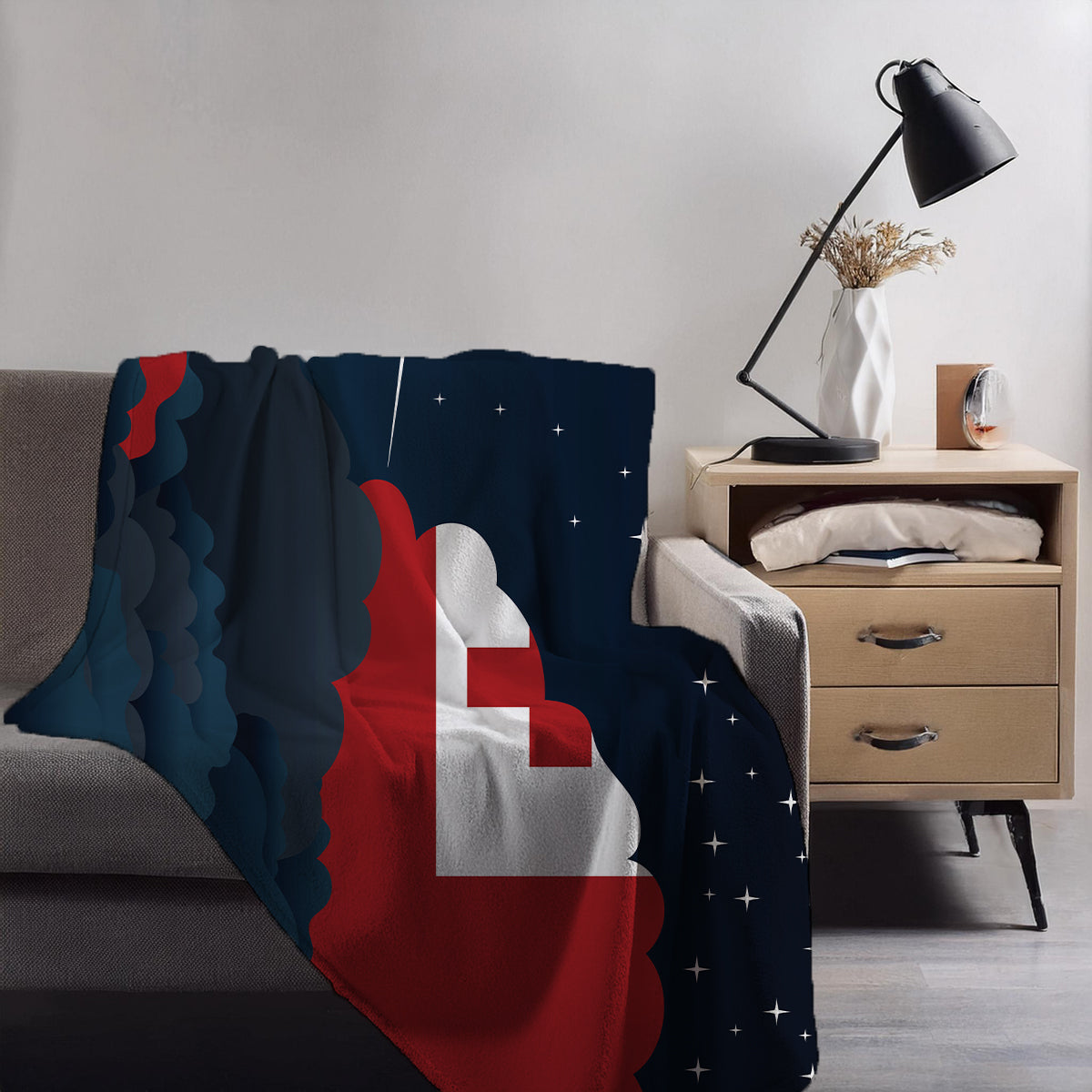 Tonga Night Clouds Blankets & Throws | Premium Soft Blankets | City Posters Plus