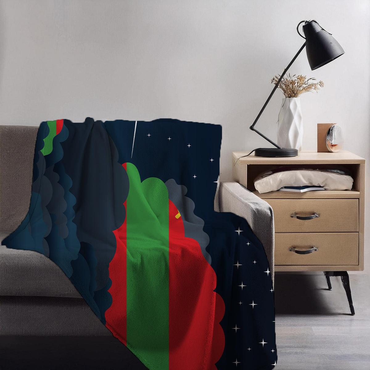 Transnistria Night Clouds Blankets & Throws | Premium Soft Blankets | City Posters Plus