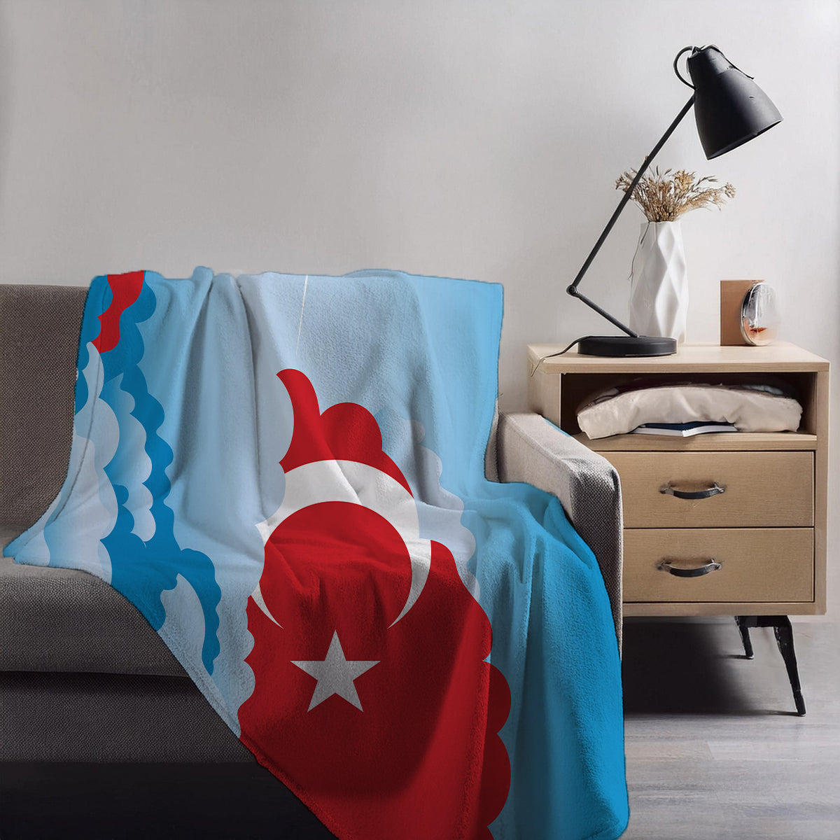 Turkey Day Clouds Blankets & Throws | Soft Premium Blankets | City Posters Plus