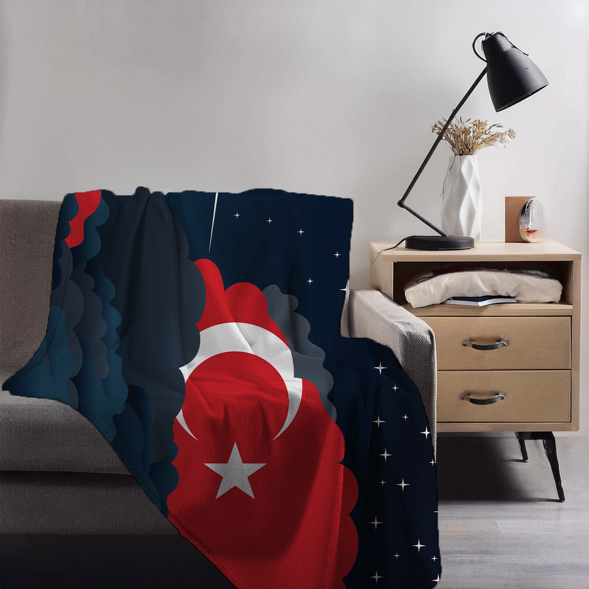 Turkey Night Clouds Blankets & Throws | Premium Soft Blankets | City Posters Plus