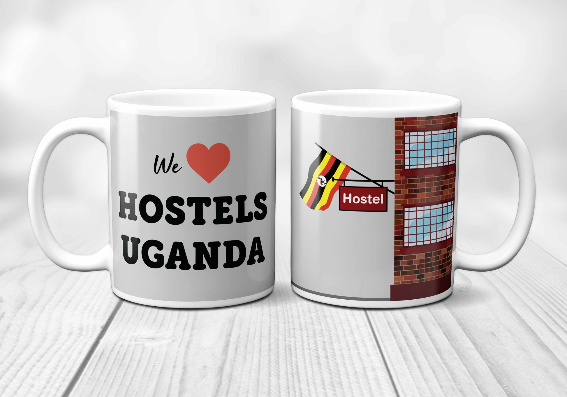We Love UGANDA Hostels Mug
