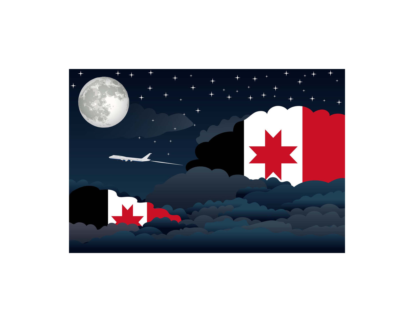 Udmurtia Night Clouds Blankets & Throws | Premium Soft Blankets | City Posters Plus