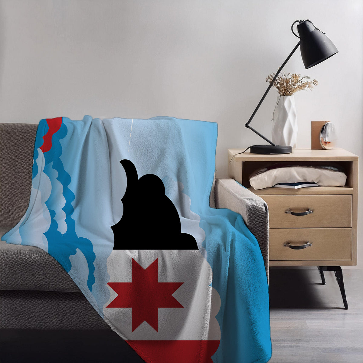 Udmurtia Day Clouds Blankets & Throws | Soft Premium Blankets | City Posters Plus