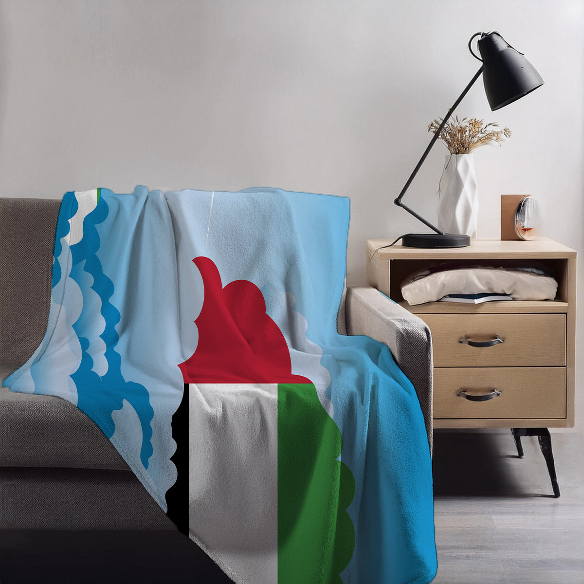 United Arab Emirates Day Clouds Blankets & Throws | Soft Premium Blankets | City Posters Plus