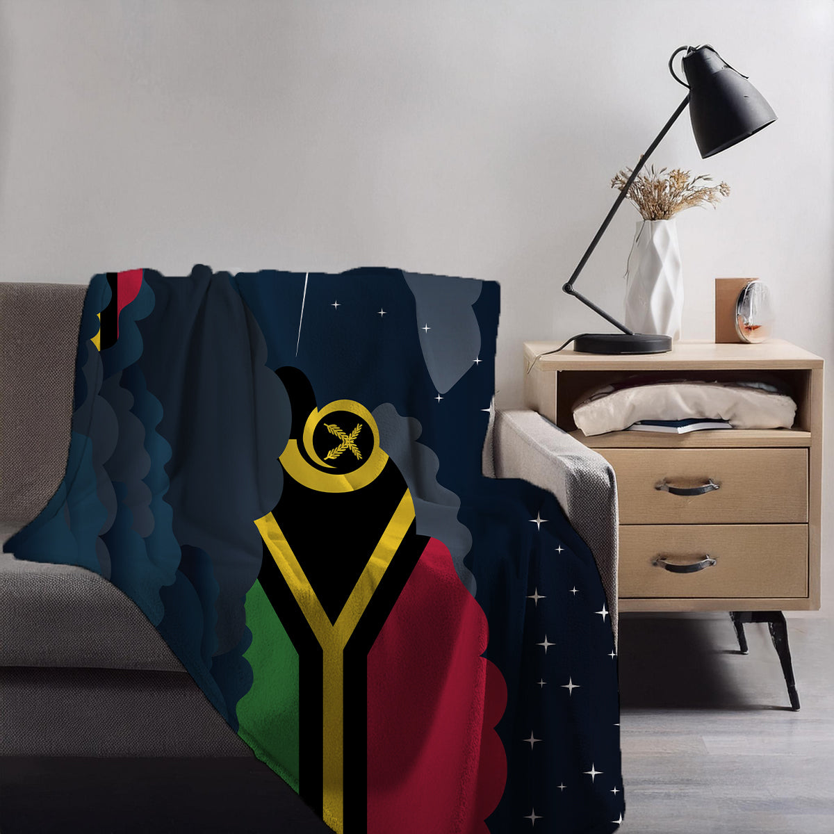 Vanuatu Night Clouds Blankets & Throws | Premium Soft Blankets | City Posters Plus