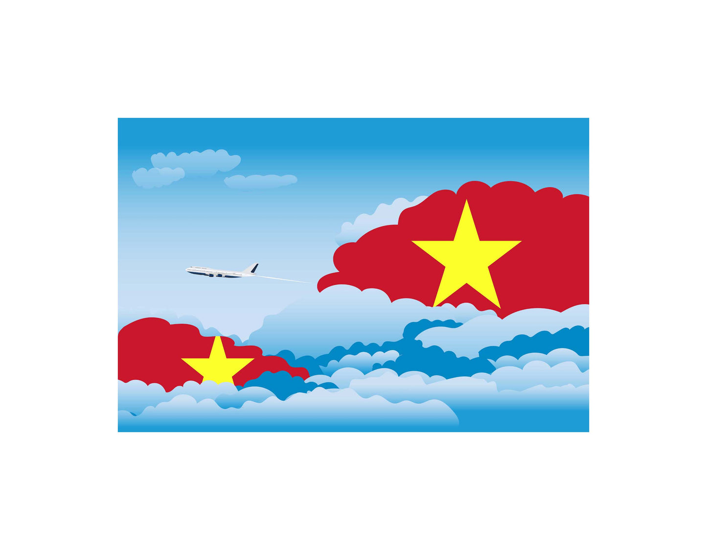 Vietnam Day Clouds Blankets & Throws | Soft Premium Blankets | City Posters Plus