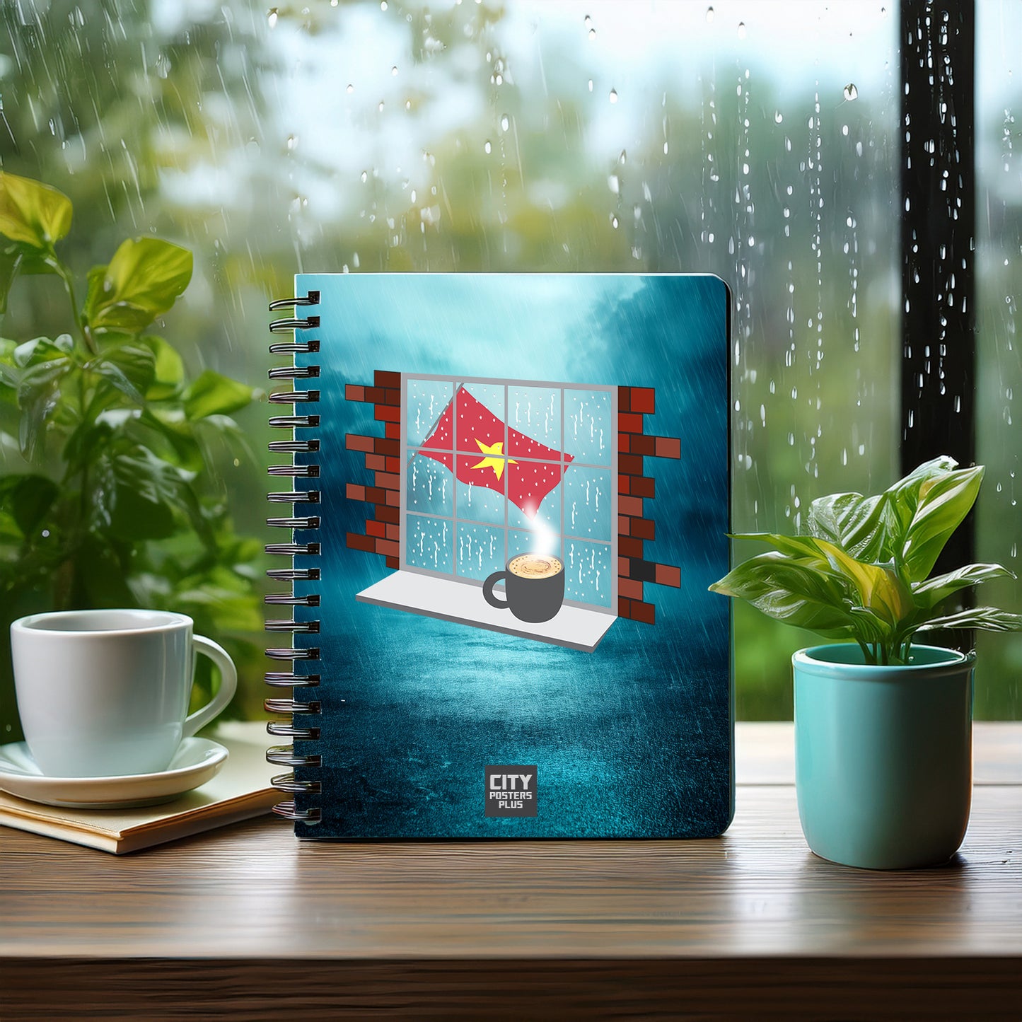 Vietnam  Coffee Rain Notebook