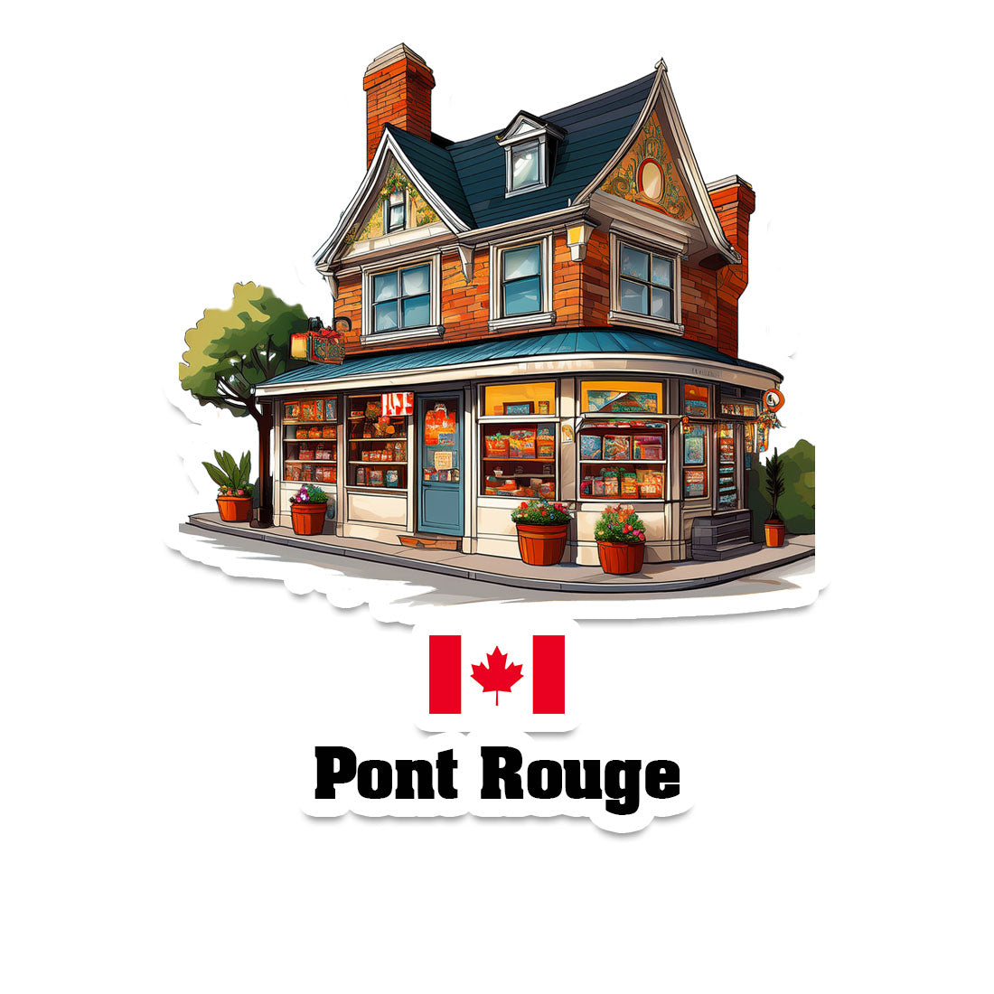 Pont Rouge Sticker
