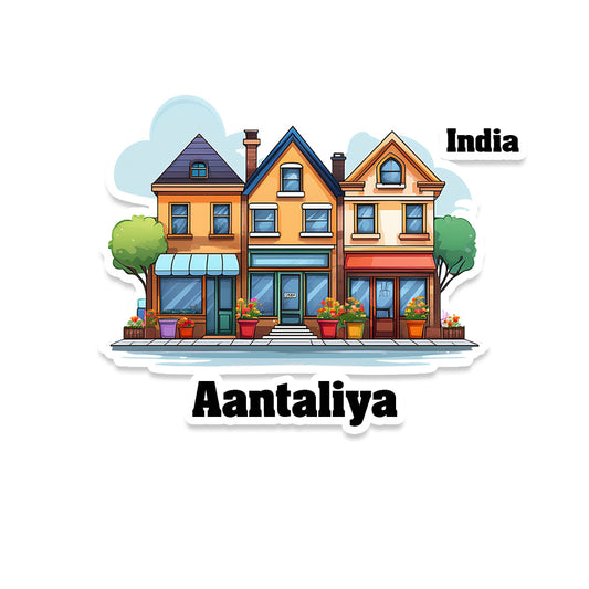 Aantaliya Three Home Offiec Shop Town Sticker & Magnet | Home Town Souvenirs