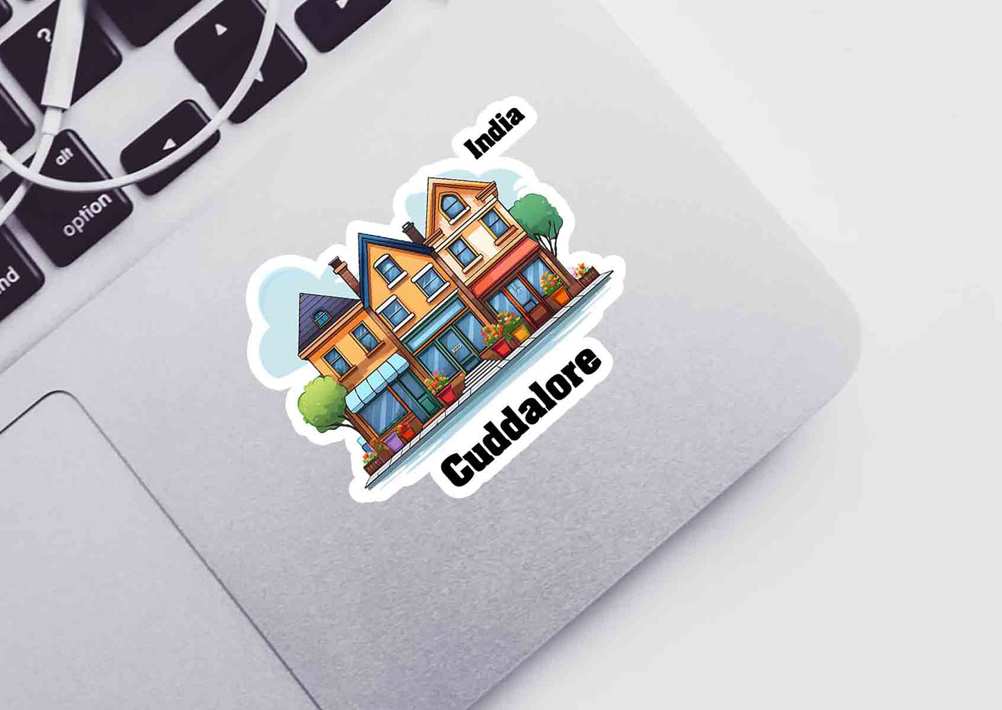 Cuddalore Three Home Office Shop Sticker