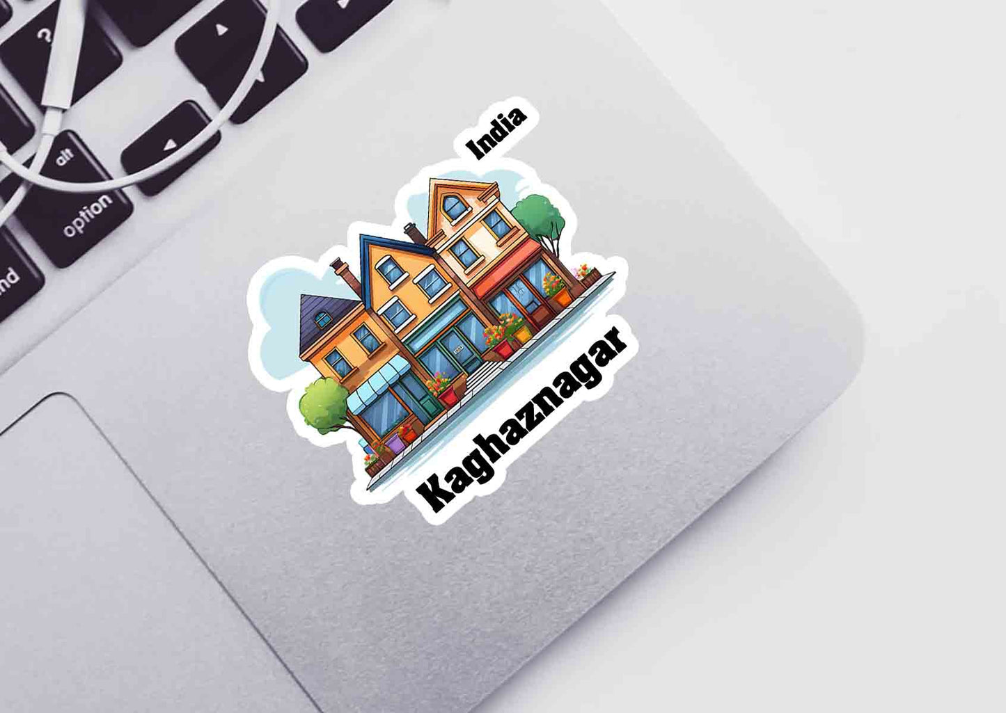Kaghaznagar Three Home Office Shop Sticker