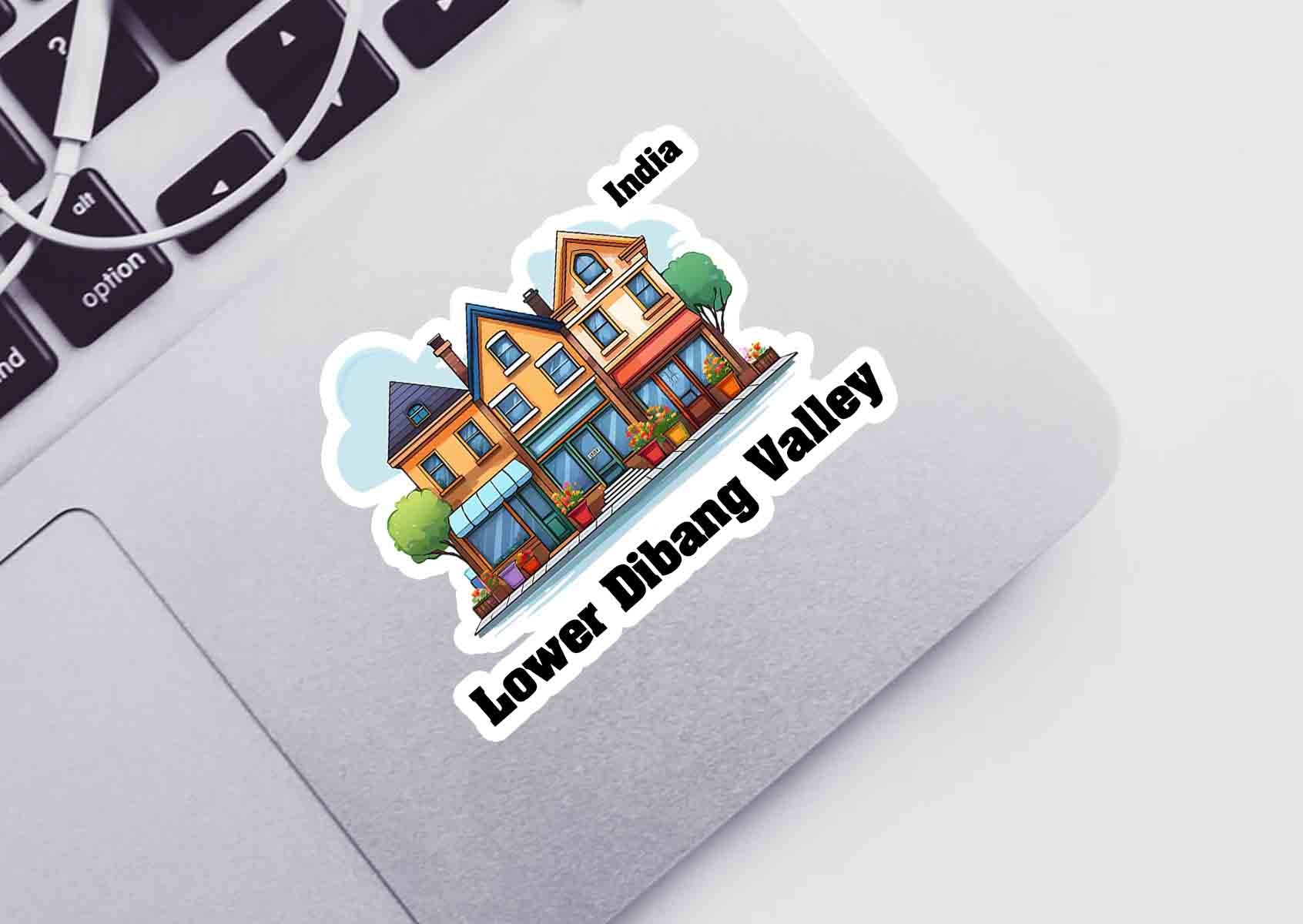 Lower Dibang Valley Three Home Office Shop Sticker
