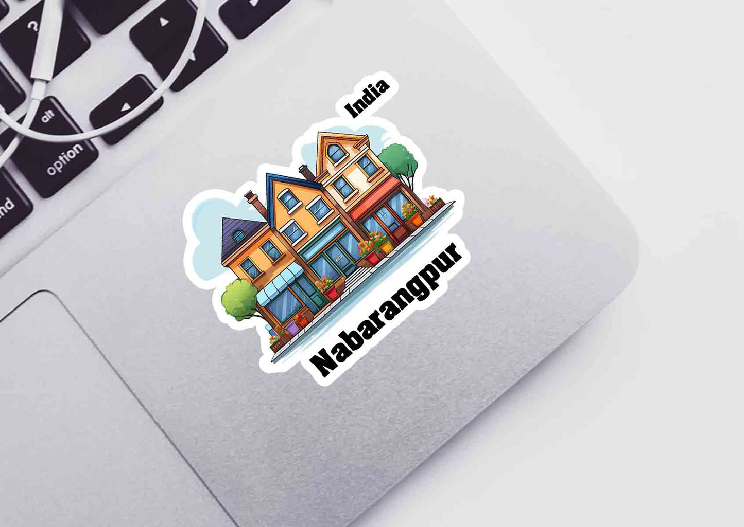 Nabarangpur Three Home Office Shop Sticker