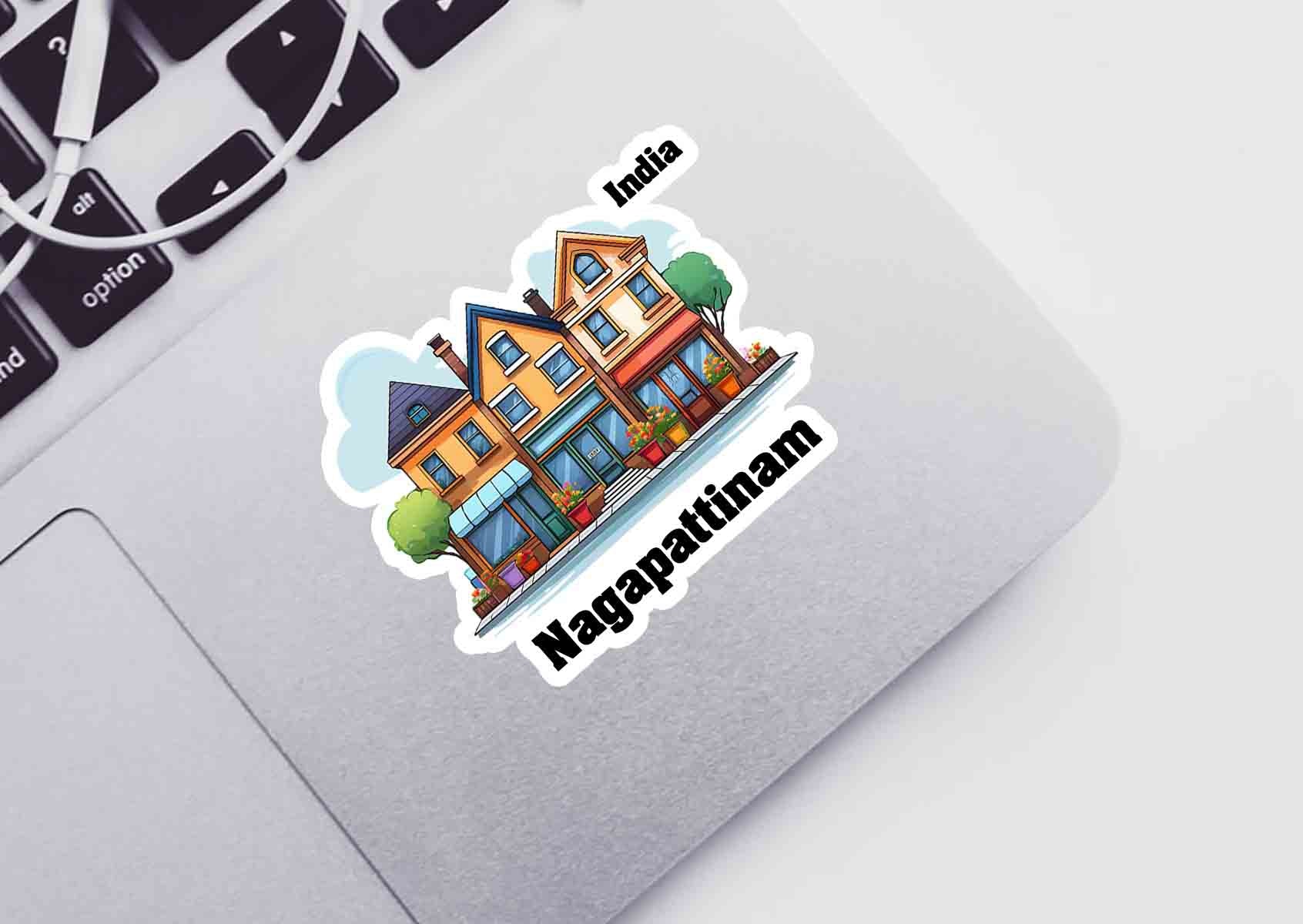 Nagapattinam Three Home Office Shop Sticker