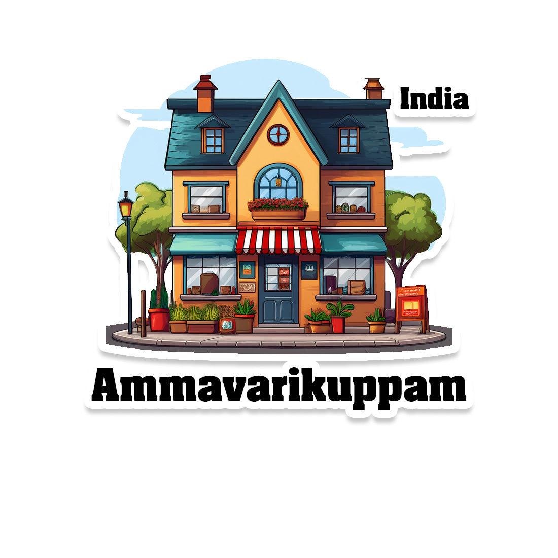 Ammavarikuppam Sticker & Magnet | Home Town Souvenirs